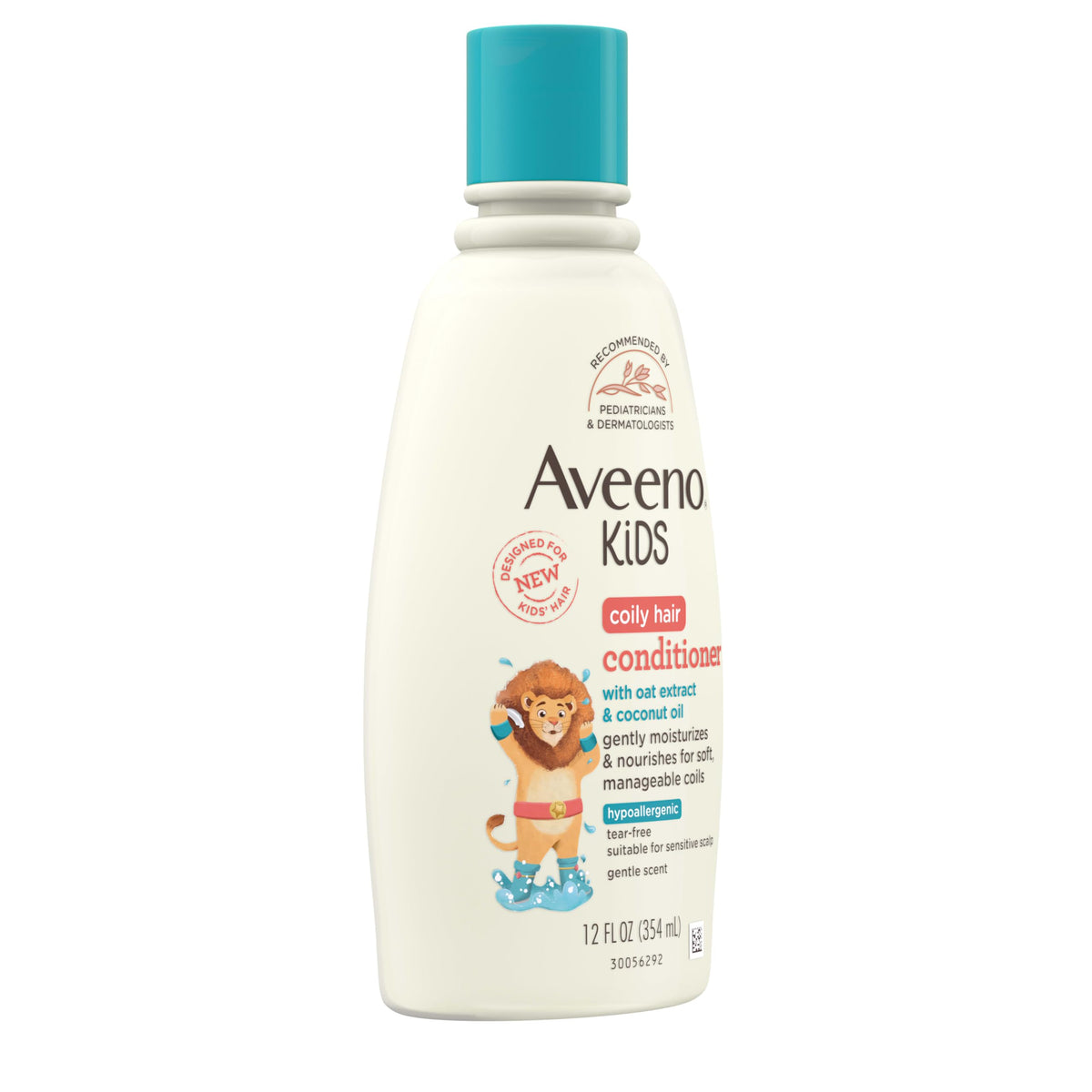 Aveeno Baby Kids Coily Hair Conditioner packaging details