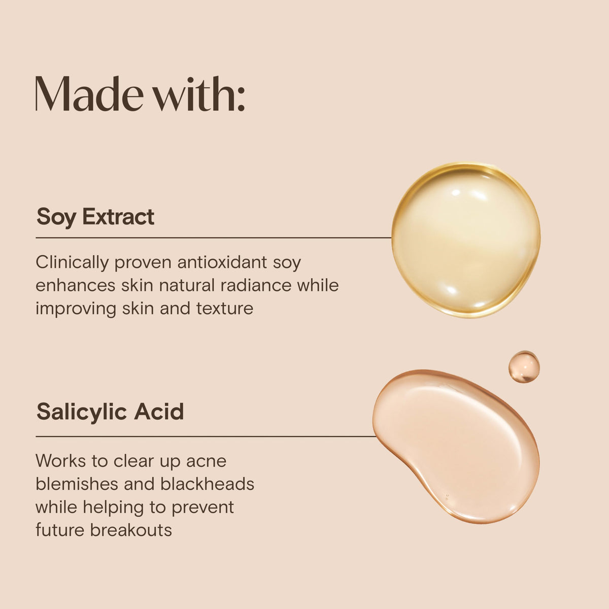 Aveeno Clear Complexion Foaming Cleanser with soy extract ingredients