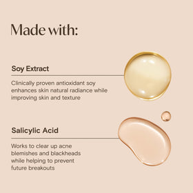 Aveeno Clear Complexion Foaming Cleanser with soy extract ingredients