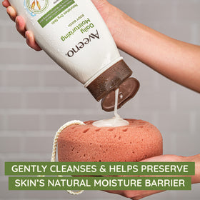Aveeno Daily Moisturizing Body Wash creamy texture close-up