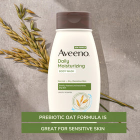 Aveeno Daily Moisturizing Body Wash in shower setting