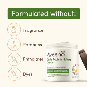 Aveeno Daily Moisturizing Cream 20 Oz texture close-up