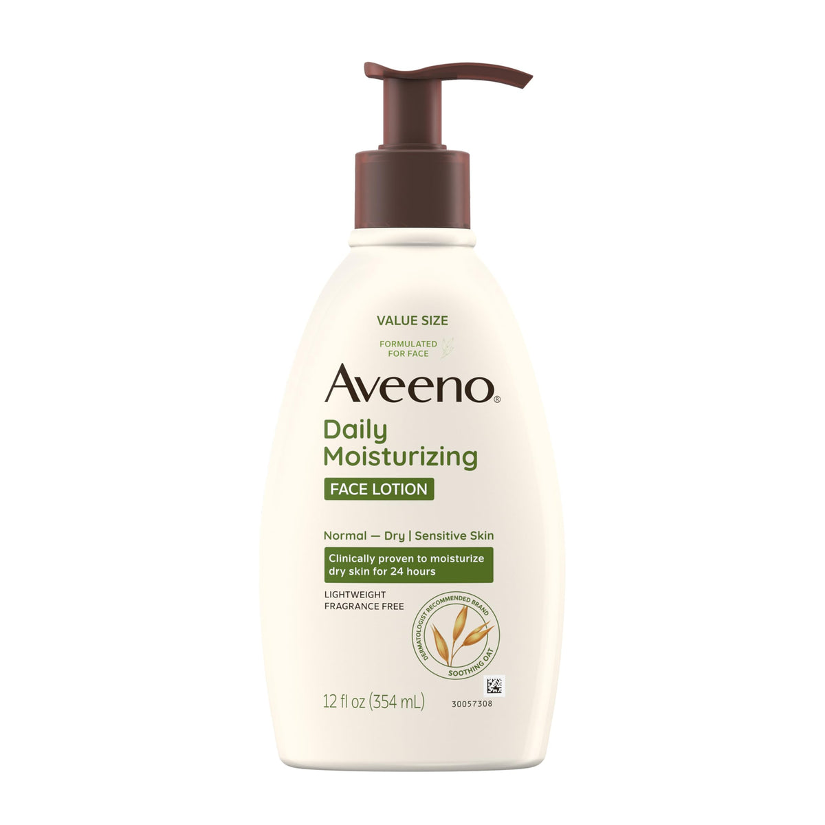 Aveeno Daily Moisturizing Face Lotion 12 fl. oz front view