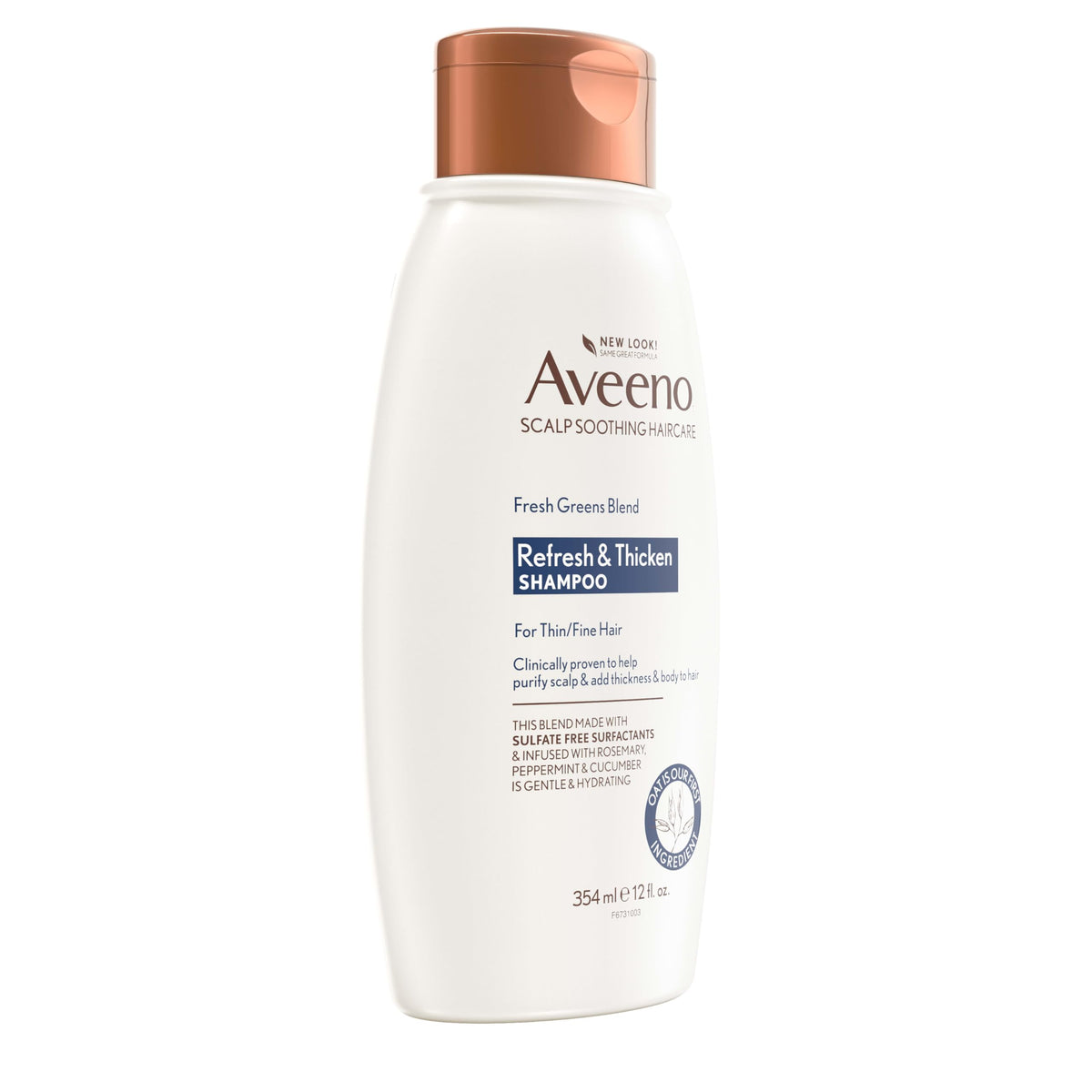 Aveeno Fresh Greens Blend Shampoo with natural ingredients