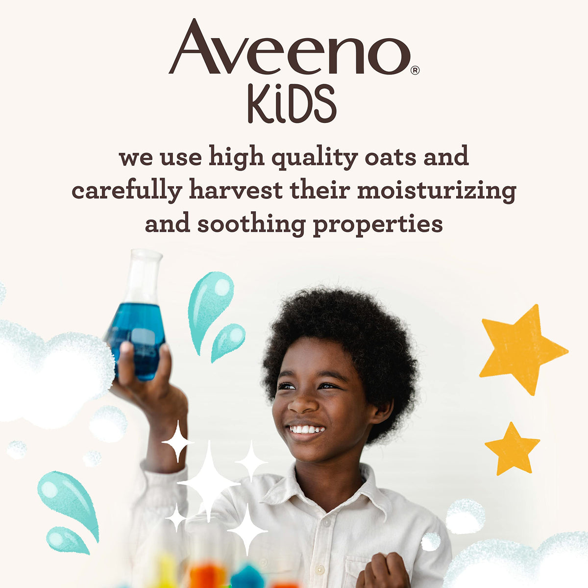 Aveeno Kids Hair Detangler Spray on a bathroom shelf