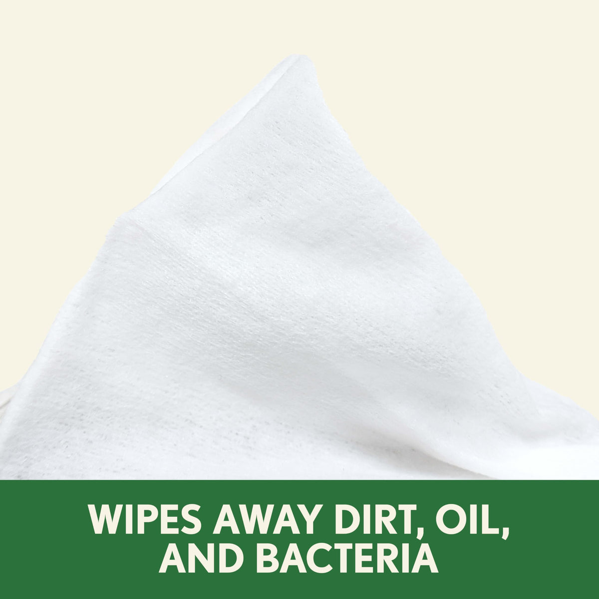 Aveeno makeup remover wipe being used on face