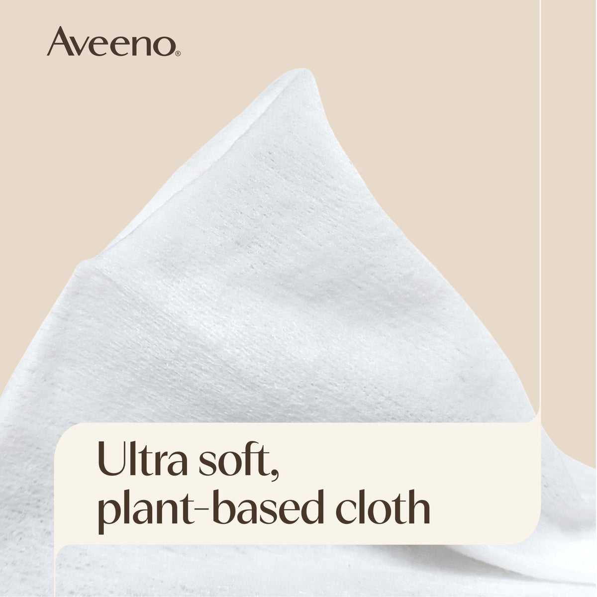 Aveeno Makeup Removing Wipes being used on skin