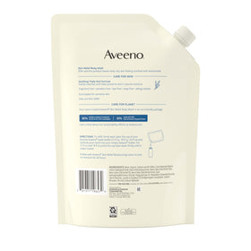 Aveeno Skin Relief Body Wash used in a shower setting