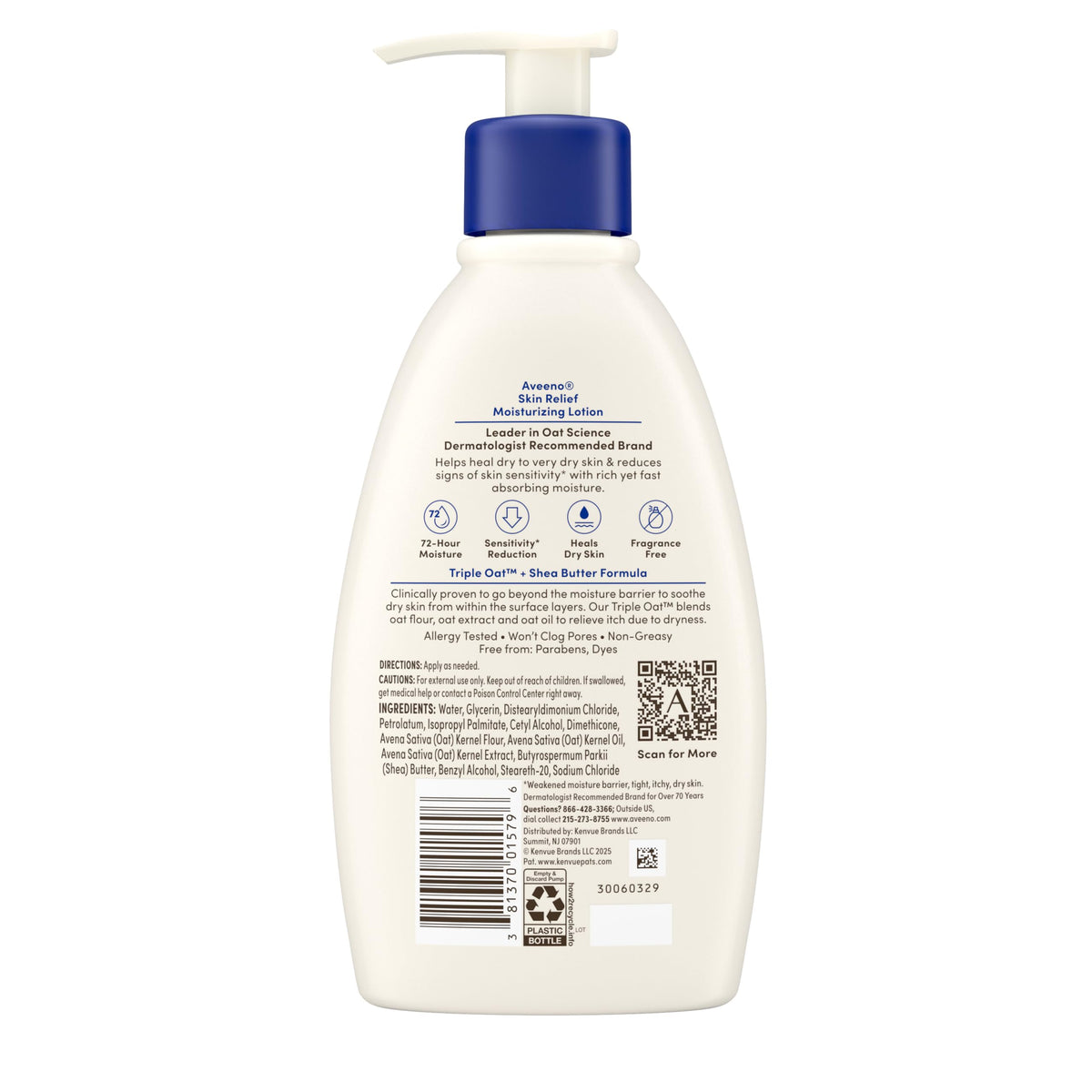 Aveeno Skin Relief Moisturizing Lotion on a bathroom shelf