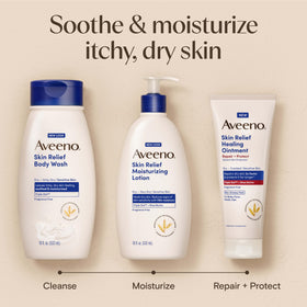Aveeno Skin Relief Moisturizing Lotion with oat and shea butter