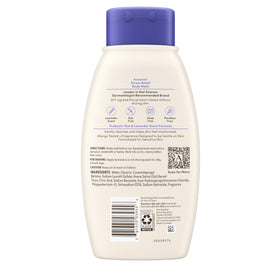 Aveeno Stress Relief Body Wash packaging and ingredients