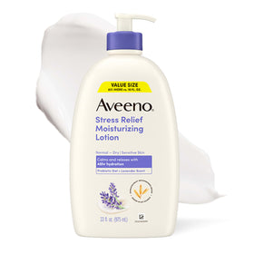 Aveeno Stress Relief Moisturizing Body Lotion 33 Fl Oz front view