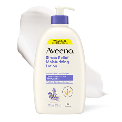 Aveeno Stress Relief Moisturizing Body Lotion 33 Fl Oz front view