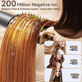AVENHO 8-in-1 Hot Air Styler demonstrating curling feature
