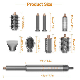 AVENHO 8-in-1 Hot Air Styler with smooth straight hair