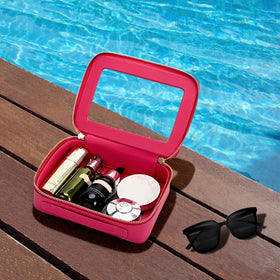 Aveniee Clear Makeup Bag Organizer with travel essentials