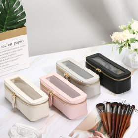 Aveniee Clear Makeup Brush Bag neatly packaged in a box