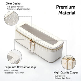 Aveniee Clear Makeup Brush Bag packaging in an attractive box