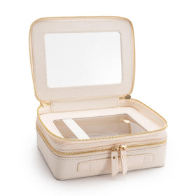 Aveniee Large Clear Makeup Bag with toiletries inside