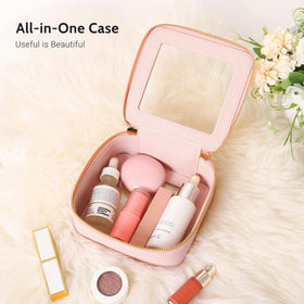 Aveniee Mini Clear Makeup Bag in car's centre console