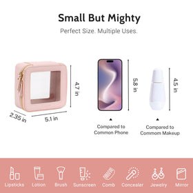 Aveniee Mini Clear Makeup Bag with packaging