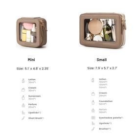 Aveniee Mini Makeup Bag showing interior space