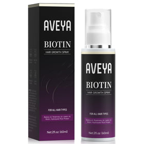 AVEYA Hair Growth Spray 60ml front view with packaging