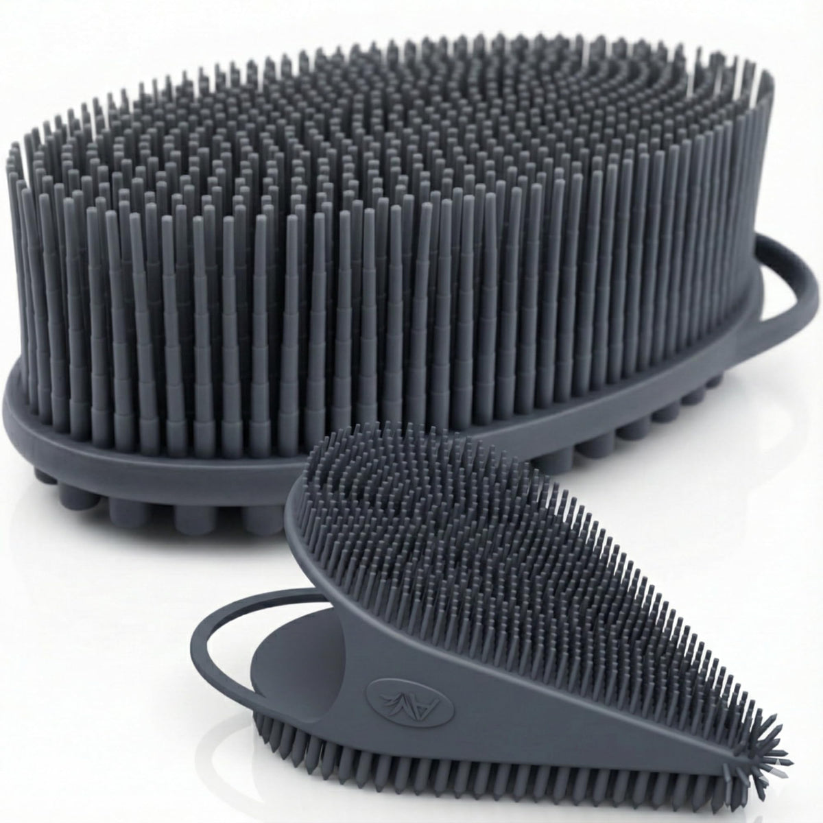 Avilana Body Scrubber and Face Brush Set front view
