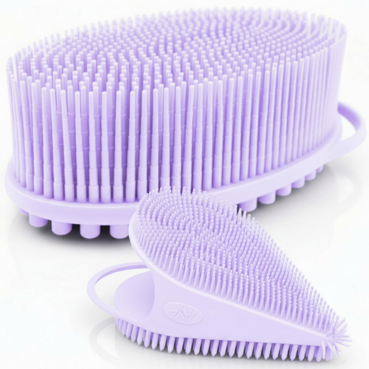 Avilana Body Scrubber and Face Brush Set front view