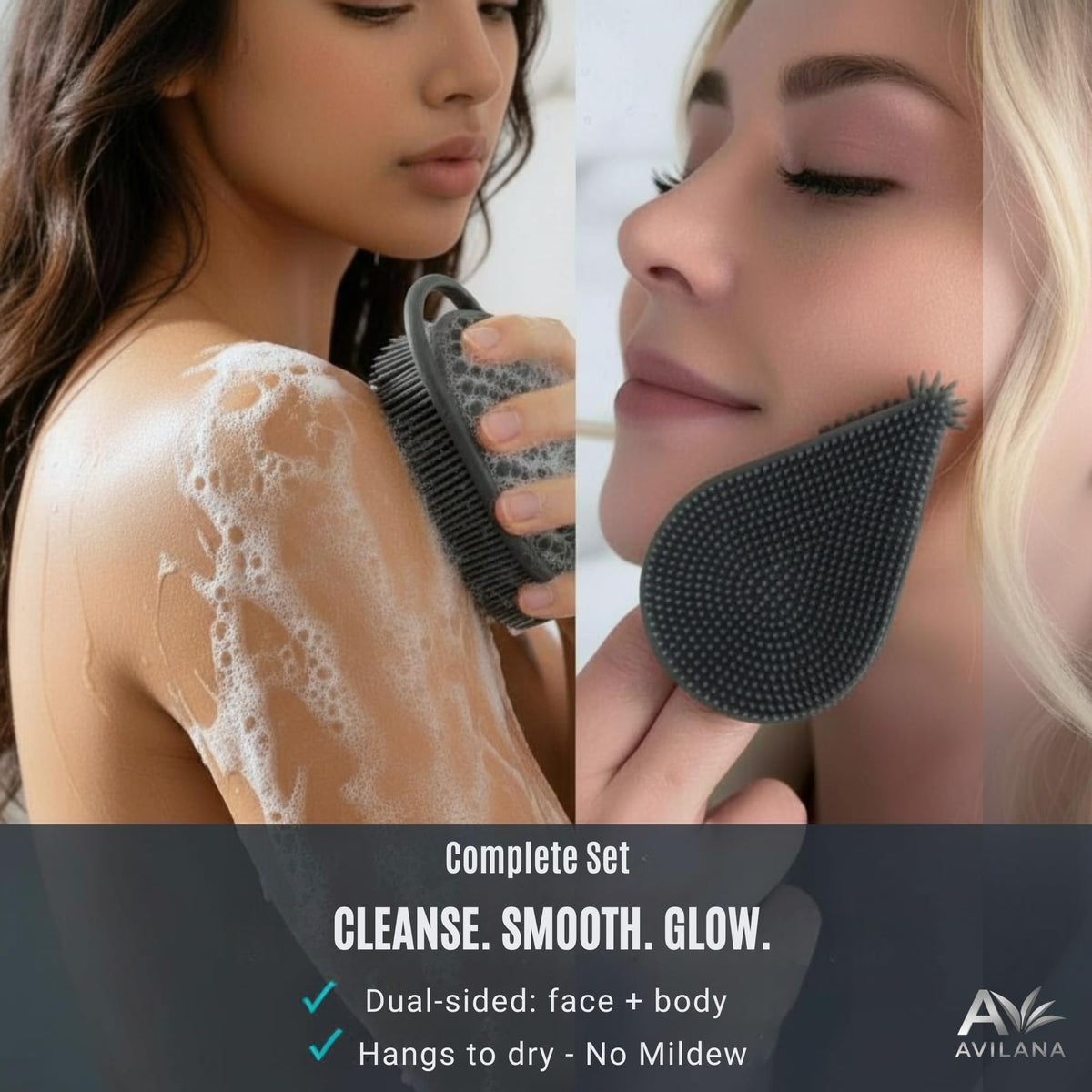 Avilana Body Scrubber hanging loop detail