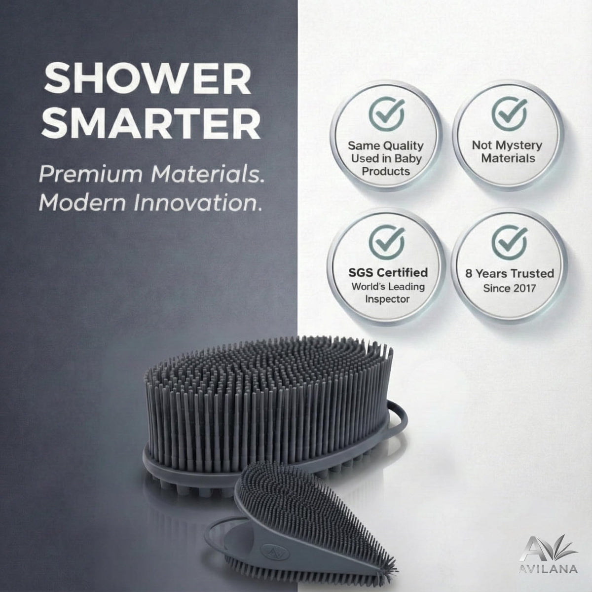 Avilana compact face brush with ultra-soft bristles