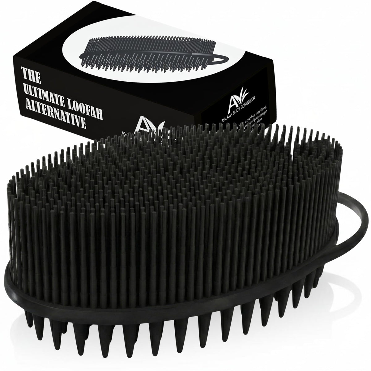 Avilana Scalp Massager Shampoo Brush front view in pink