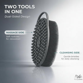 Avilana Silicone Body Scrubber in packaging