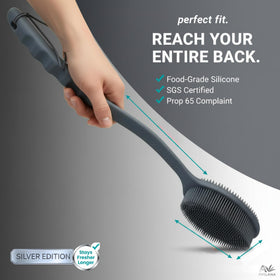 Avilana Silicone Body Scrubber with exfoliating bristles