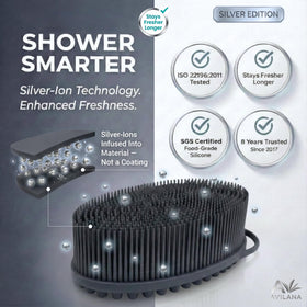 Avilana Silicone Body Scrubber with soft rounded nubs