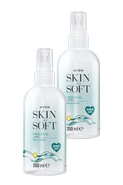 AVON SKIN SO SOFT Jojoba Dry Oil Spray 250ML front view