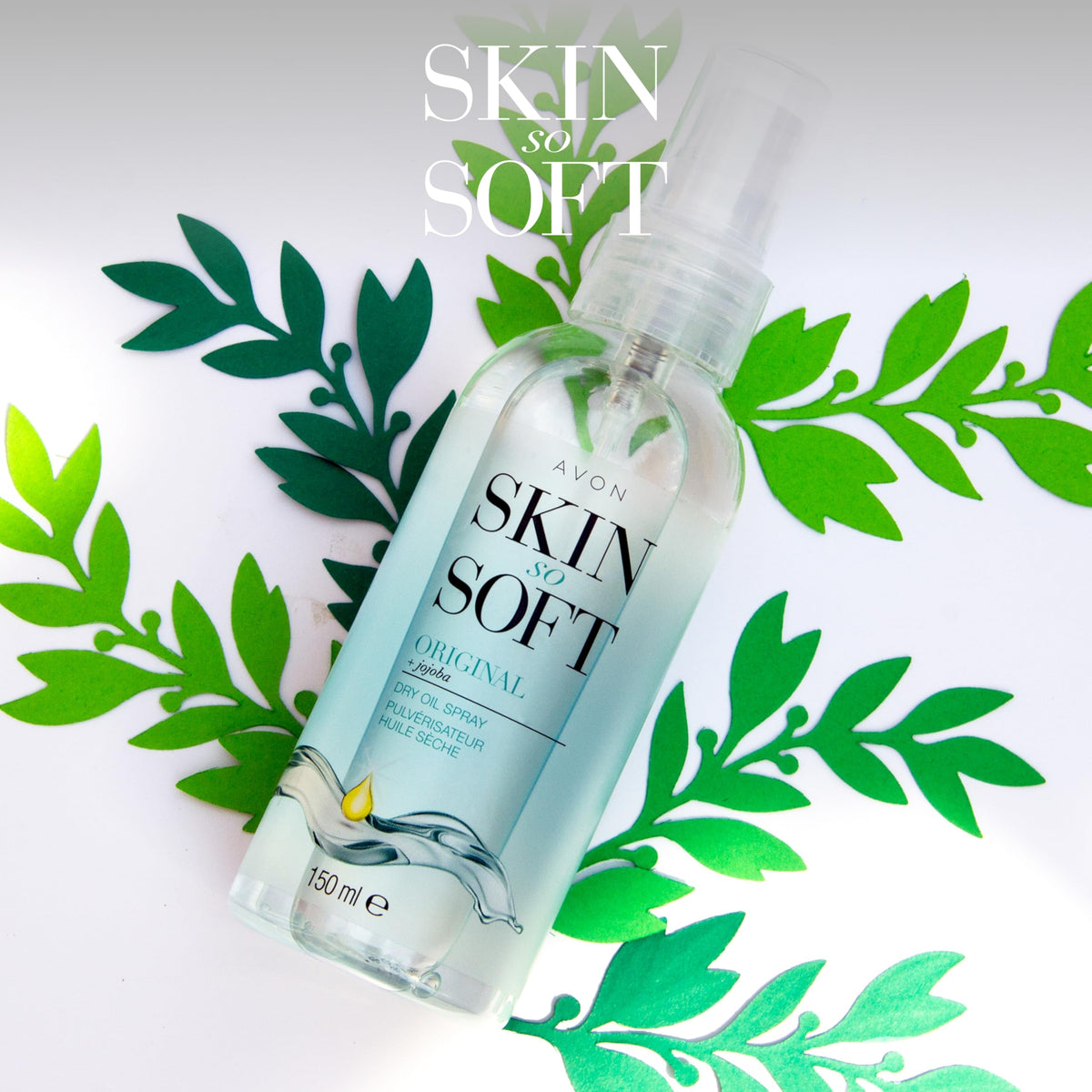 AVON Skin So Soft Jojoba Oil Spray 150ml back view
