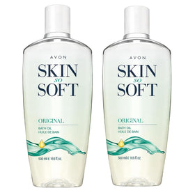 AVON Skin So Soft Original Bath Oil 16.9 oz front view