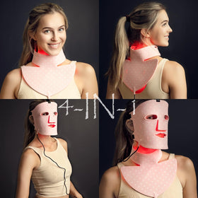 Avorla LED Light Mask with timer display and intensity settings