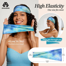 Awumbuk headband in solid colour against a white background