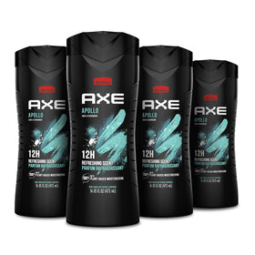 AXE Apollo Body Wash 4 Count bottles front view