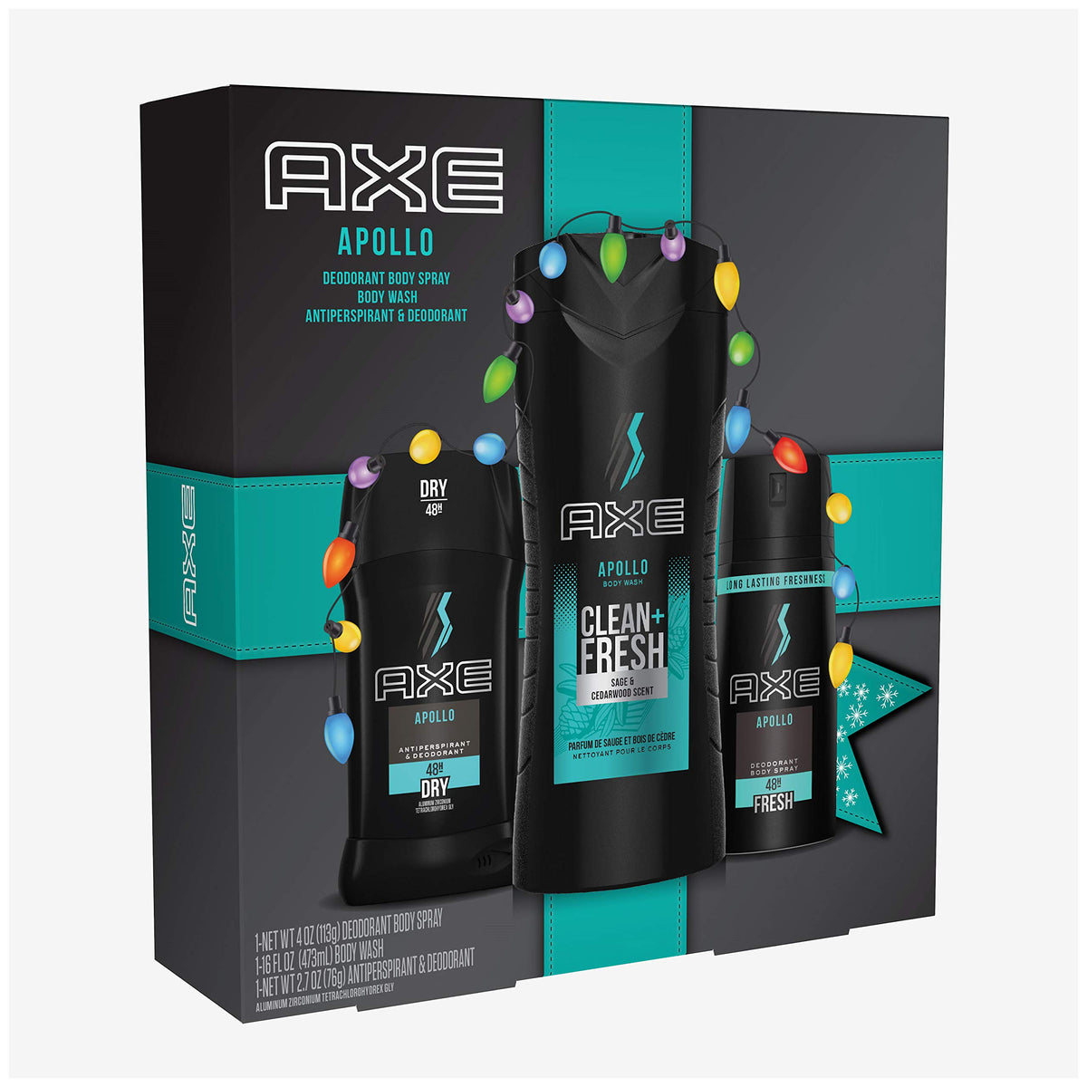 AXE Apollo deodorant body spray front view