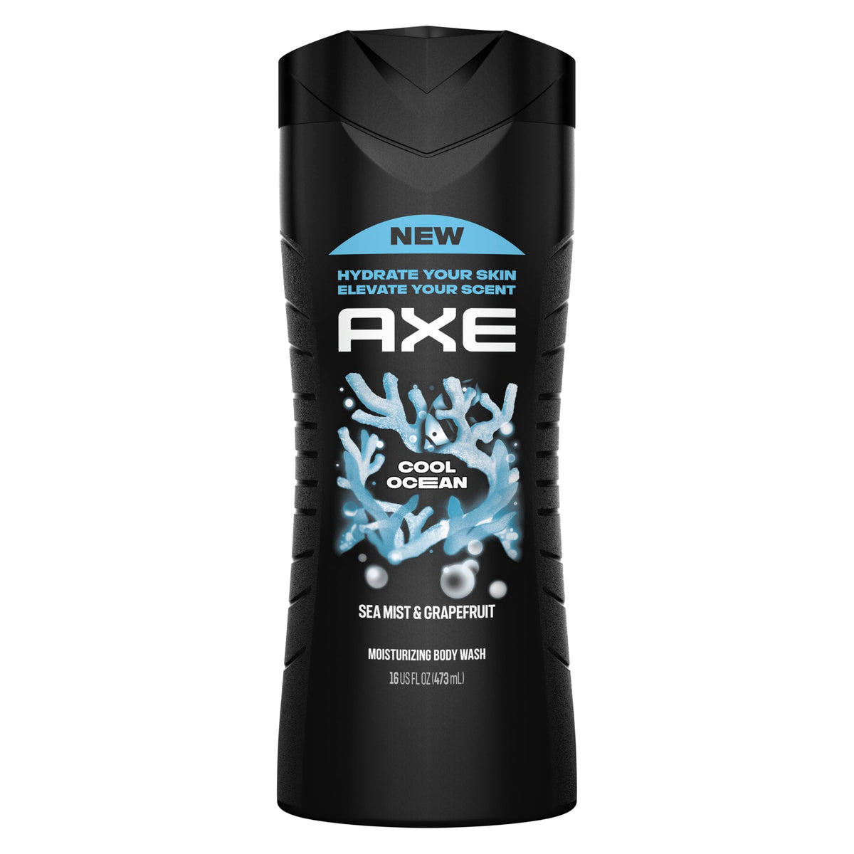 AXE Cool Ocean Men's Body Wash 16 oz front view