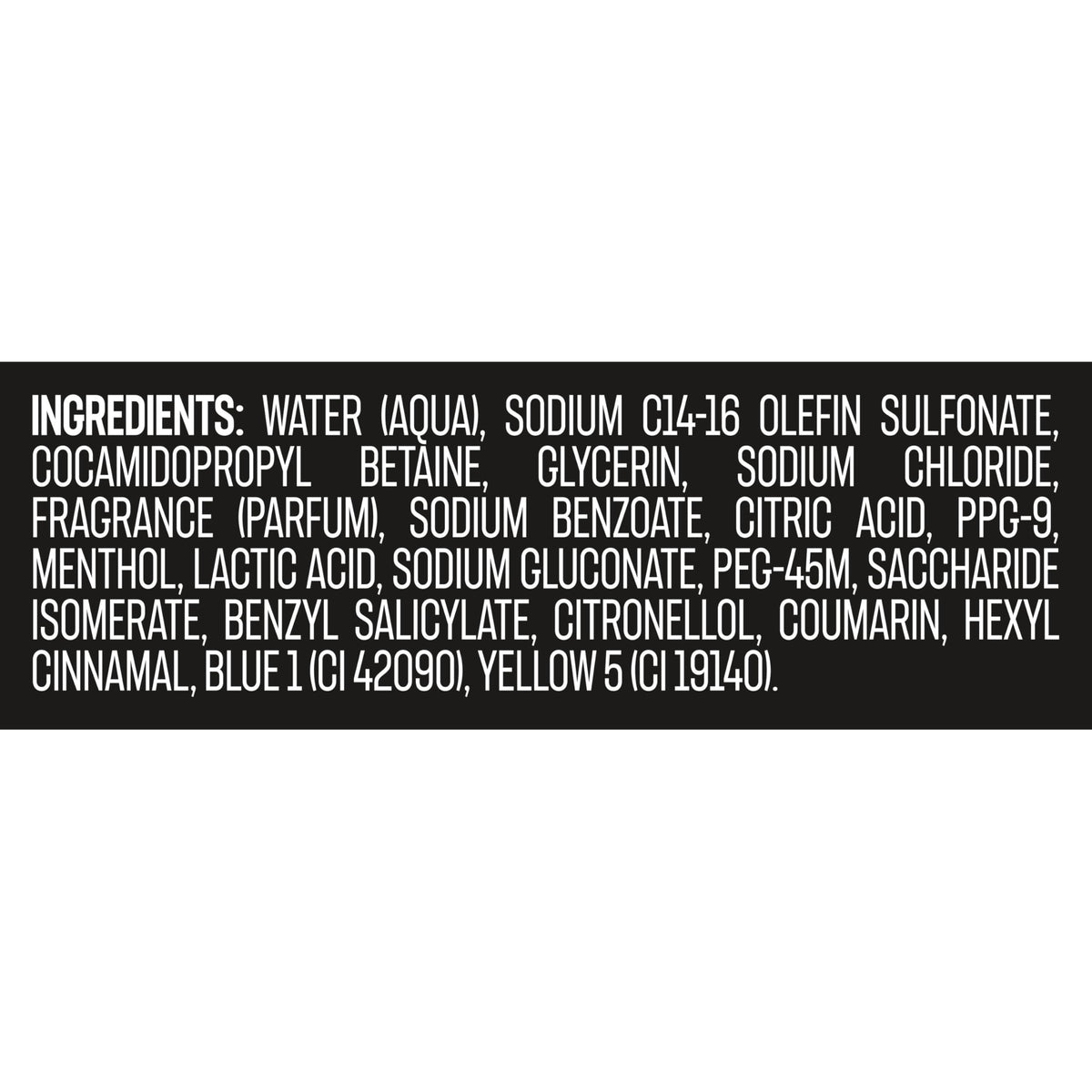 AXE Cool Ocean Men's Body Wash 16 oz packaging details