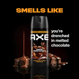 AXE Dark Temptation Body Spray can top view