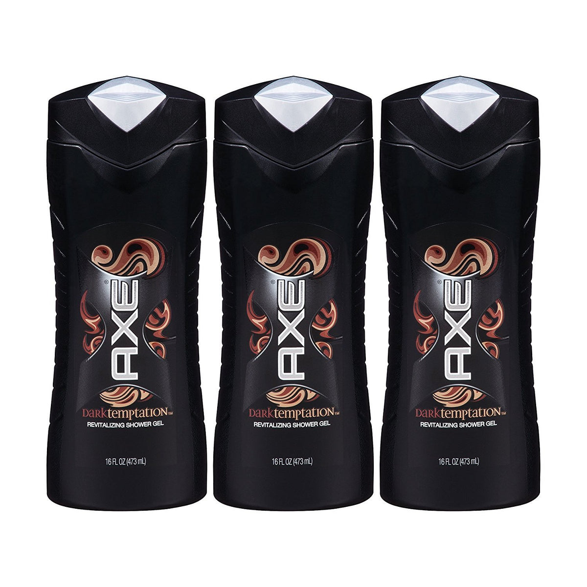 AXE Dark Temptation Shower Gel 16oz set of 3 bottles
