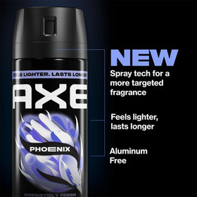 AXE Phoenix Body Spray 2.9 Fl Oz with lavender and citrus fragrance
