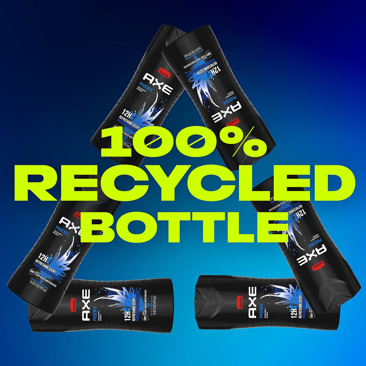 AXE Phoenix Body Wash eco-friendly packaging
