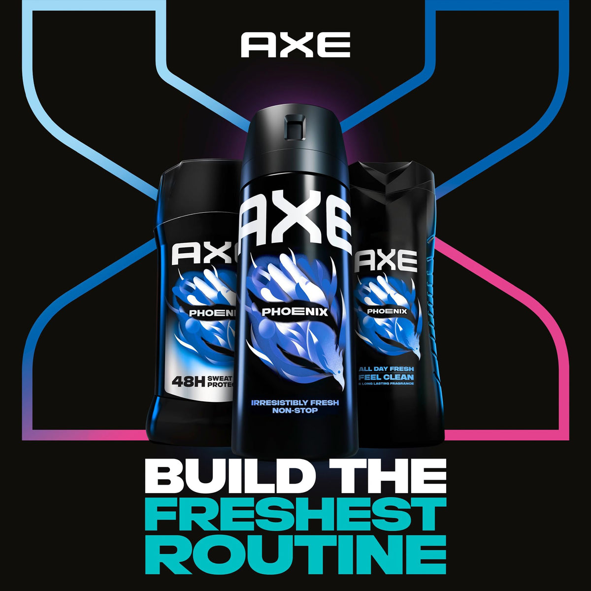 AXE Phoenix Men’s Body Care Set packaging view
