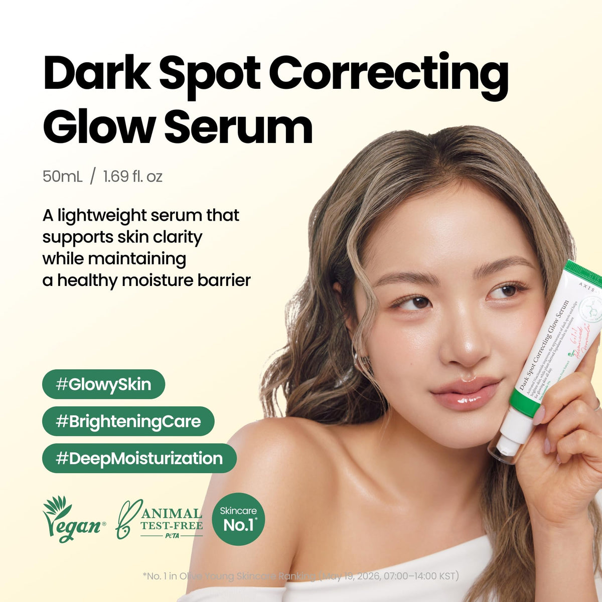 AXIS-Y Dark Spot Correcting Glow Serum 5% Niacinamide bottle and packaging